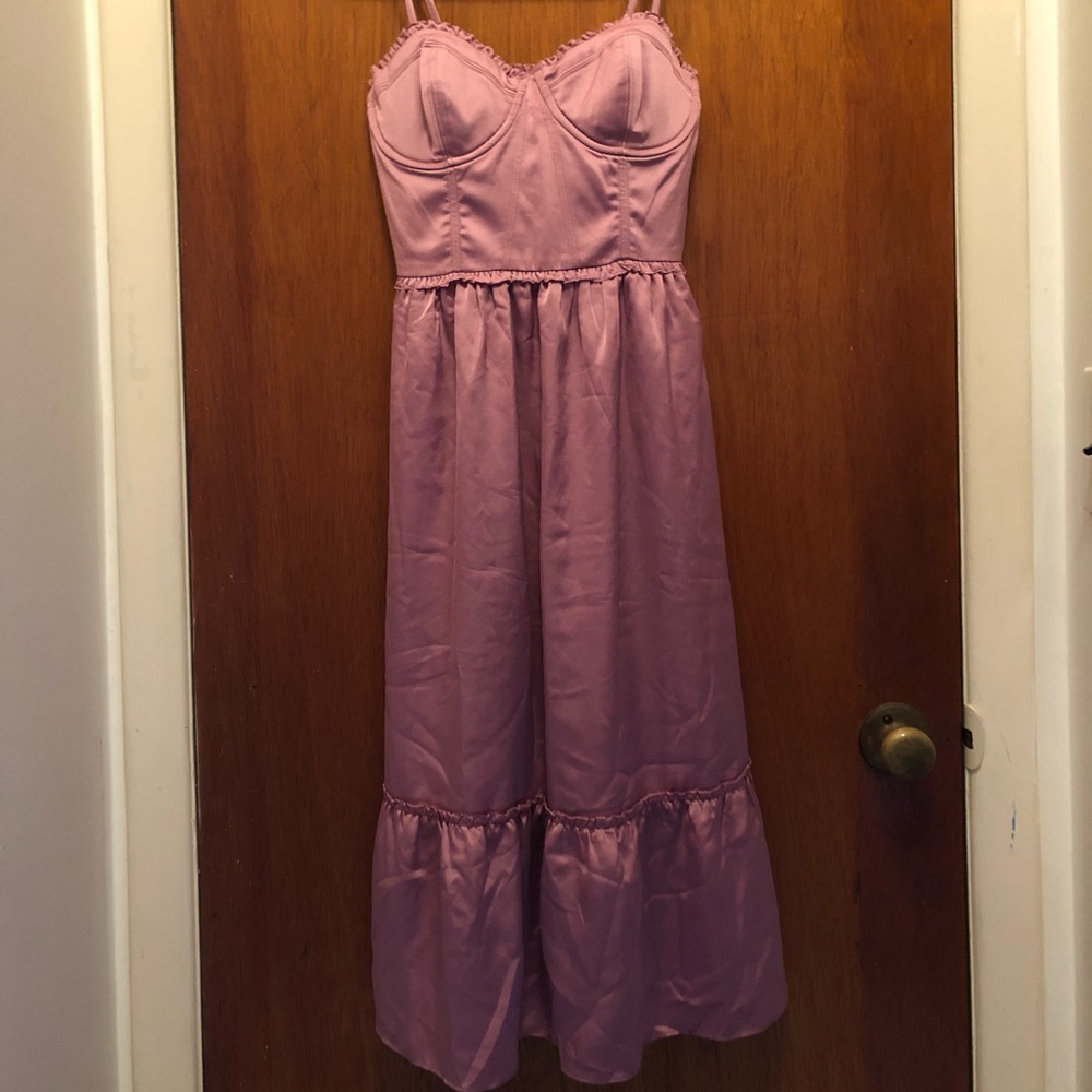 NWT Pink corset dress with hidden pockets